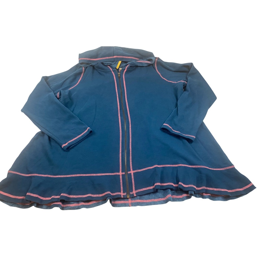 MATILDA JANE Be Present Fleece Lined Full Zip Hooded Sweatshirt Woman's XXL